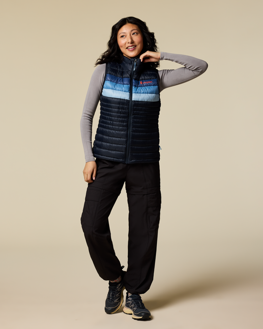 Fuego Down Vest - Women's - Carbon Stripes - US 9045