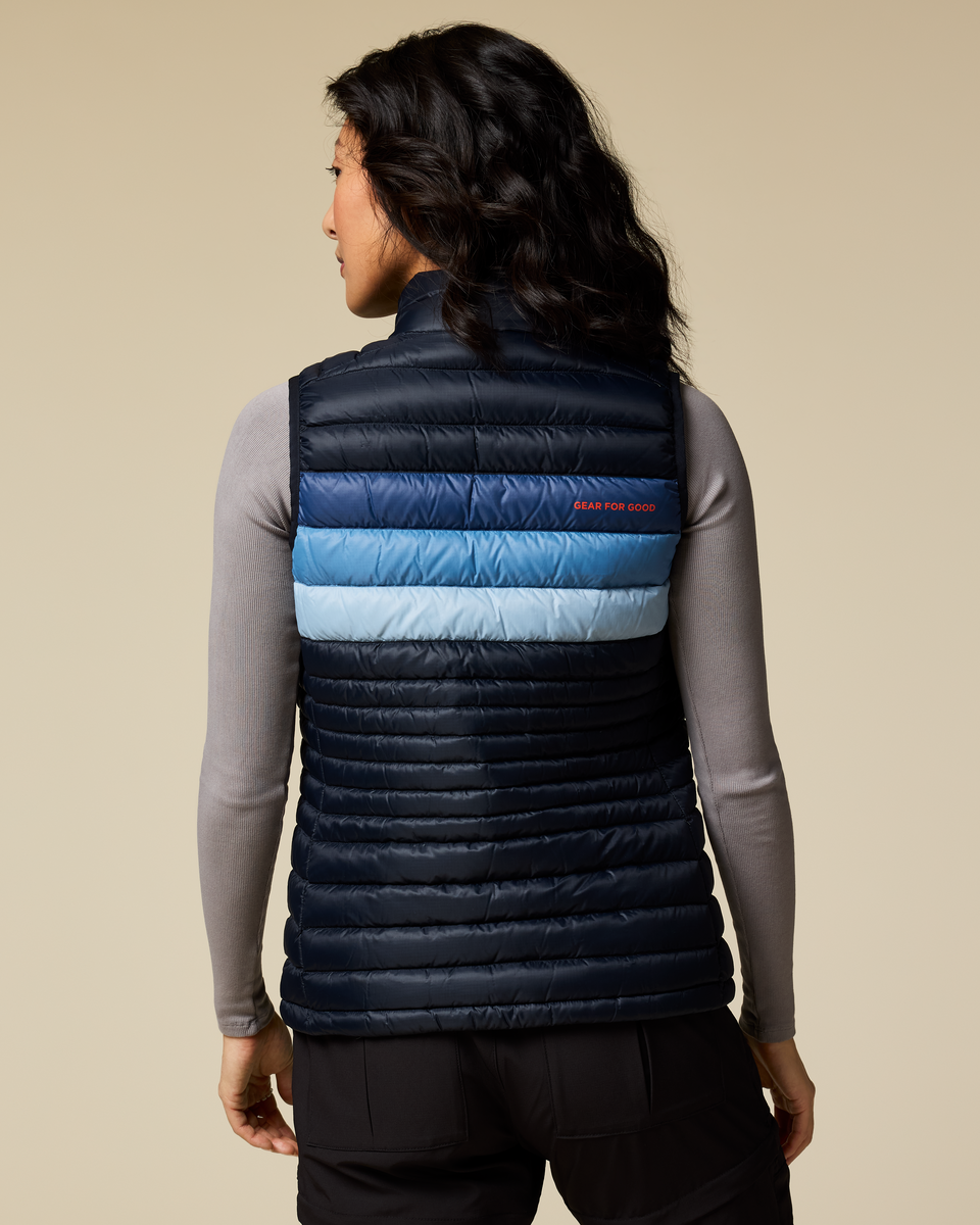 Fuego Down Vest - Women's - Carbon Stripes - US 9045