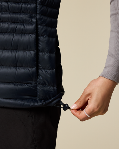 Fuego Down Vest - Women's - Carbon Stripes - US 9045