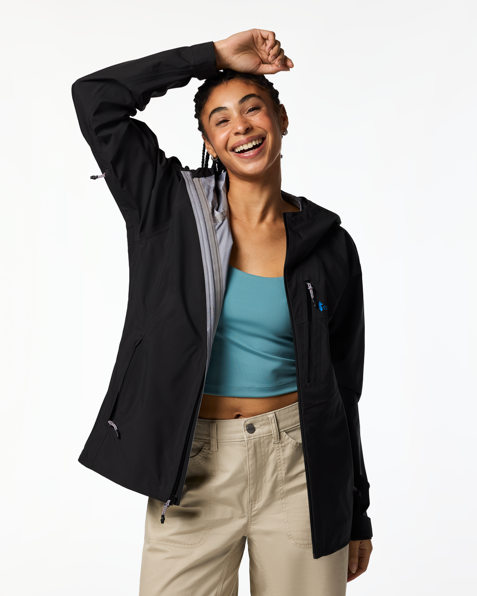 Impermeo 3L Hooded Shell Jacket - Women's - Cotopaxi Black - US 7409