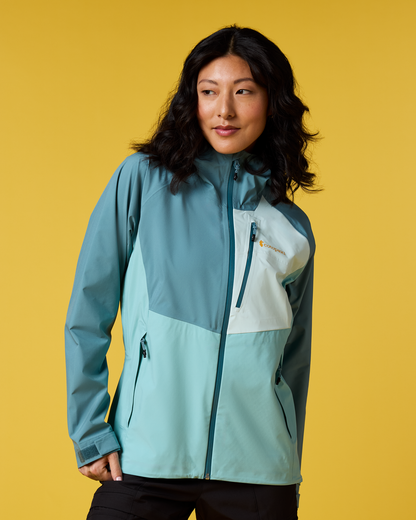 Impermeo 3L Hooded Shell Jacket - Women's - Everglade/Tide Pool - US 7302