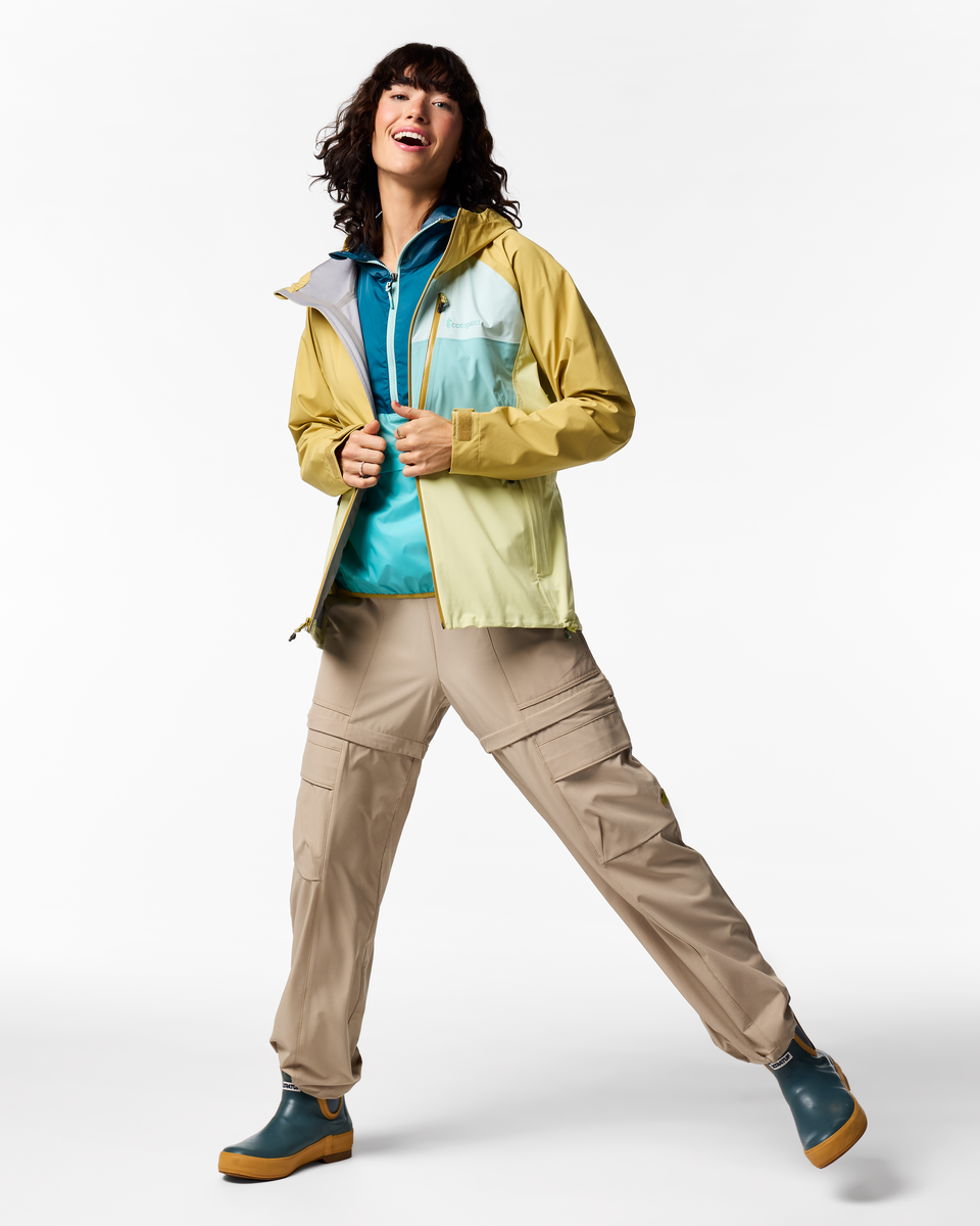 Impermeo 3L Hooded Shell Jacket - Women's - Husk/Honeydew - US 1925