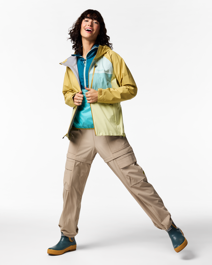 Impermeo 3L Hooded Shell Jacket - Women's - Husk/Honeydew - US 1925