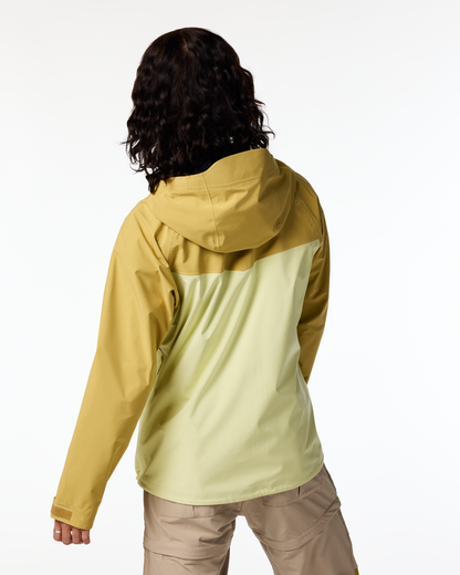 Impermeo 3L Hooded Shell Jacket - Women's - Husk/Honeydew - US 1925