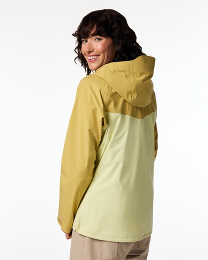 Impermeo 3L Hooded Shell Jacket - Women's - Husk/Honeydew - US 1925