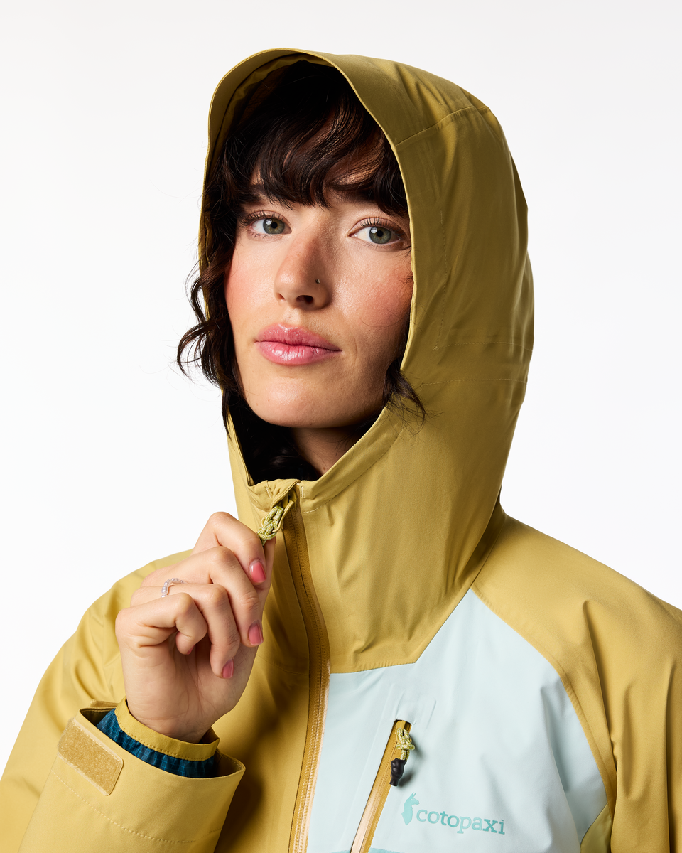 Impermeo 3L Hooded Shell Jacket - Women's - Husk/Honeydew - US 1925