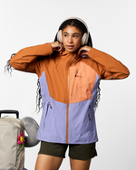 Impermeo 3L Hooded Shell Jacket - Women's - Whiskey/Aster - US 3259