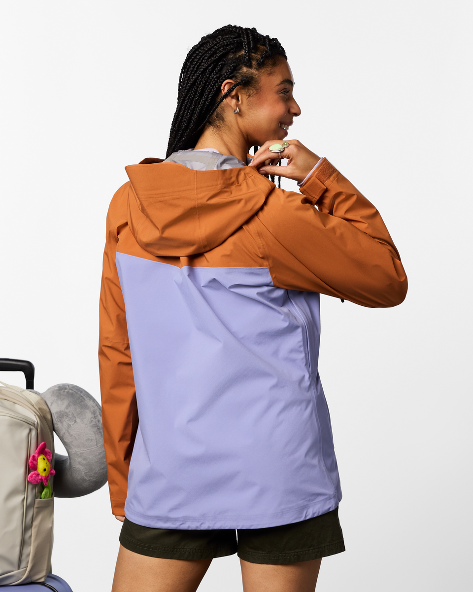 Impermeo 3L Hooded Shell Jacket - Women's - Whiskey/Aster - US 3259