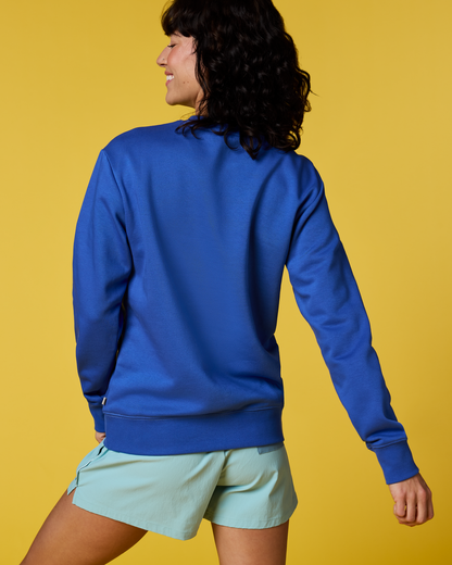 Lava Llama Crew Sweatshirt - Women's - Azure - US 6276