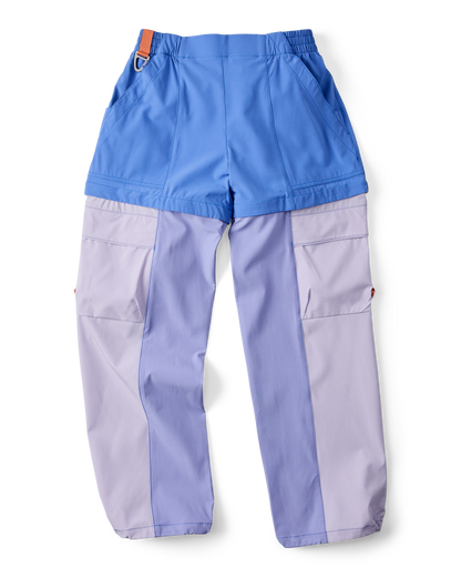 Losdos Zip-Off Pant - Women's - Azure/Aster - US 6148