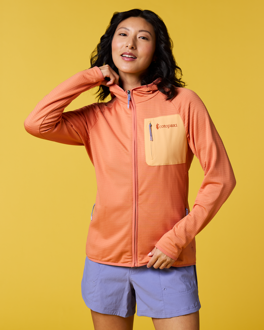 Otero Fleece Full-Zip Hooded Jacket - Women's - Grapefruit - US 9650