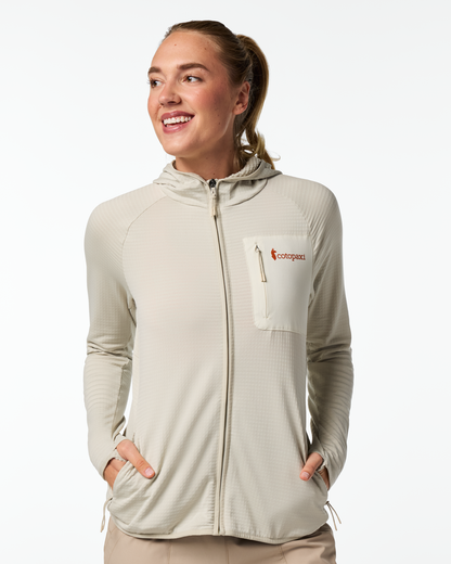 Otero Fleece Full-Zip Hooded Jacket - Women's - Mineral - US 7051