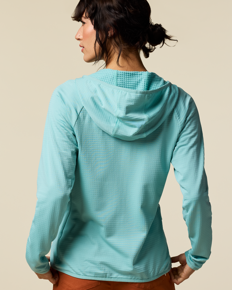 Otero Fleece Full-Zip Hooded Jacket - Women's - Tide Pool - US 6711