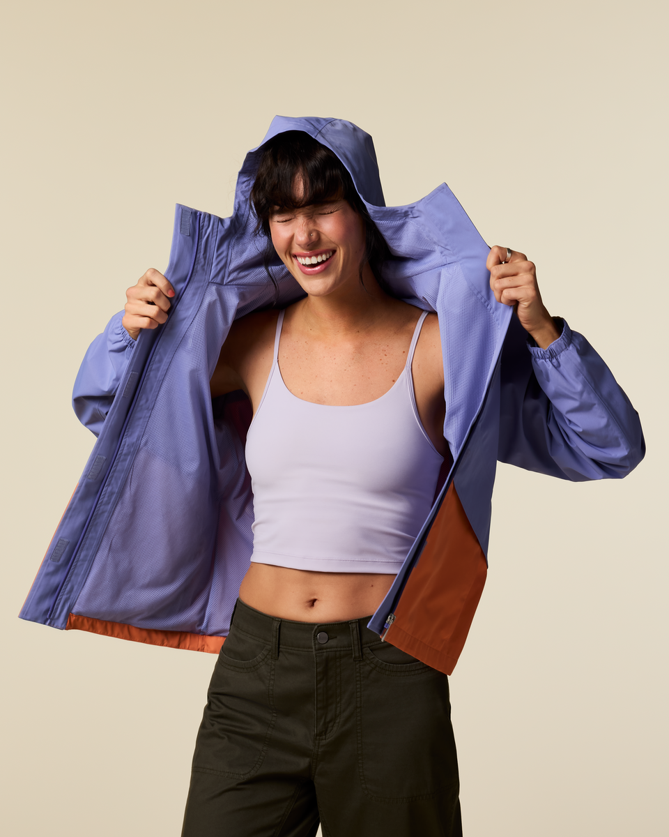 Rayu Rain Jacket - Women's - Aster/Grapefruit - US 8998