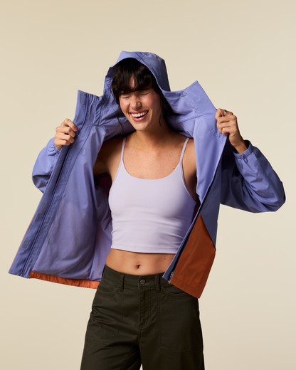 Rayu Rain Jacket - Women's - Aster/Grapefruit - US 8998