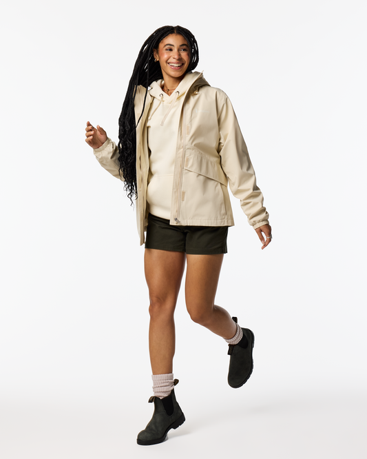 Rayu Rain Jacket - Women's - Cream - US 6789