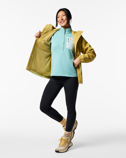 Rayu Rain Jacket - Women's - Husk/Honeydew - US 8106