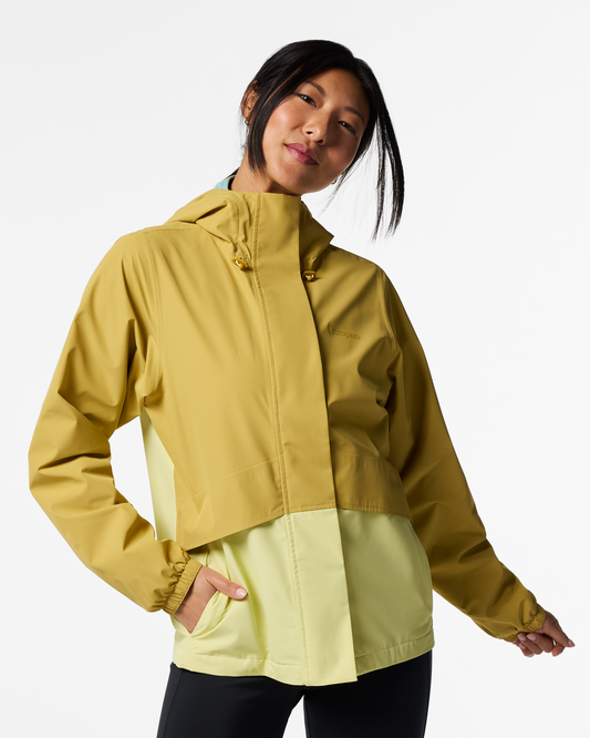 Rayu Rain Jacket - Women's - Husk/Honeydew - US 8106