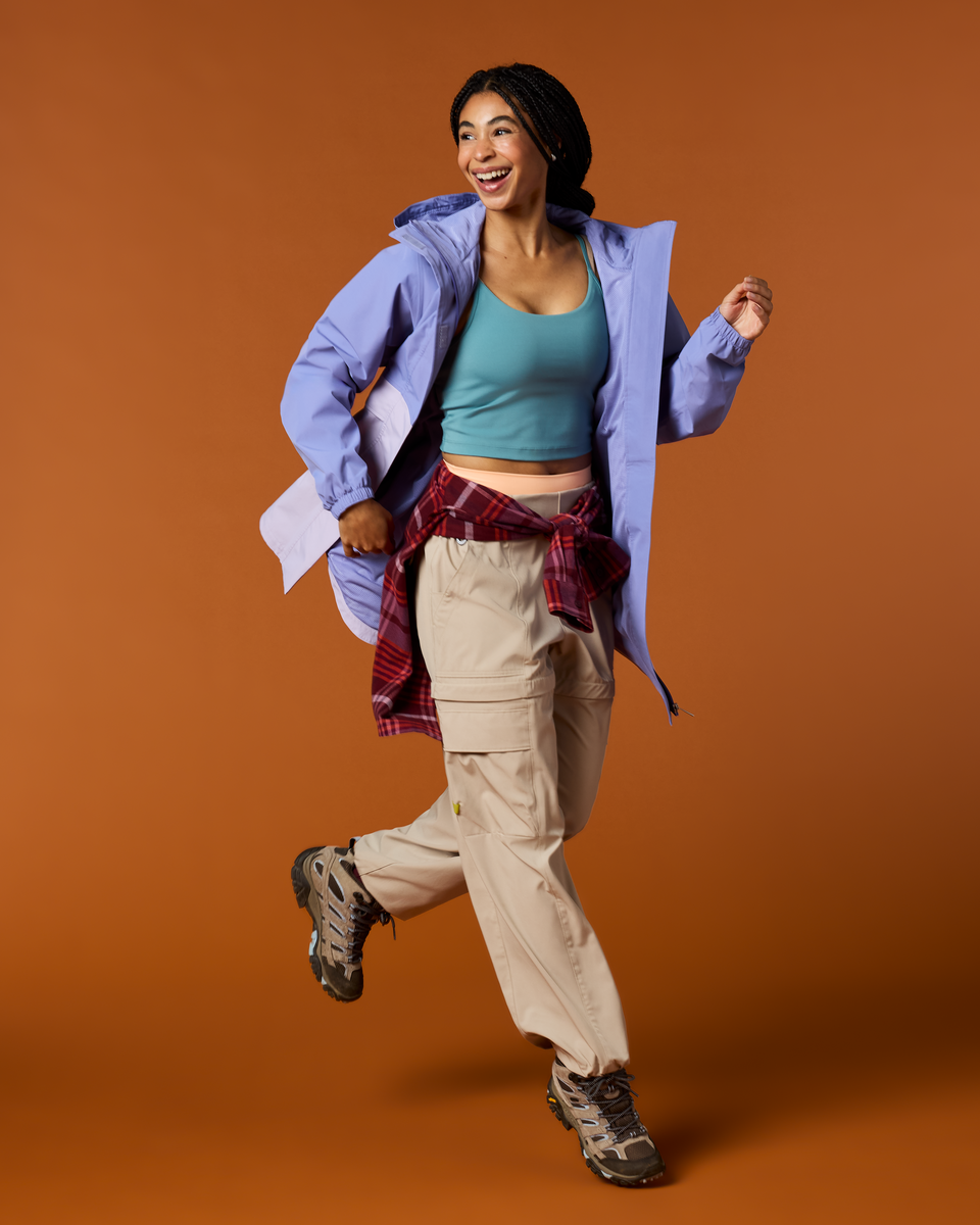 Rayu Rain Parka - Women's - Aster/Moonbeam - US 2703