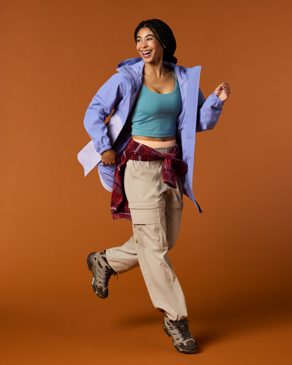 Rayu Rain Parka - Women's - Aster/Moonbeam - US 2703
