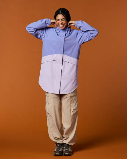 Rayu Rain Parka - Women's - Aster/Moonbeam - US 2703