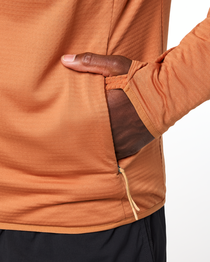 Otero Fleece Full-Zip Hooded Jacket - Men's - Whiskey - US 2307