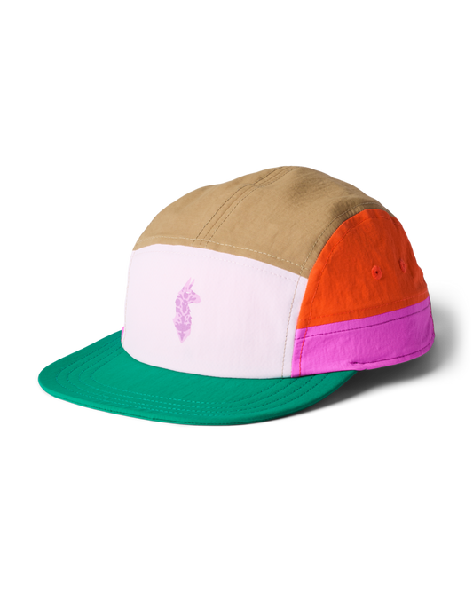 Cotopaxi X FP Movement Tech 5-Panel Hat - Powder Pink/Green Glow - US 3967