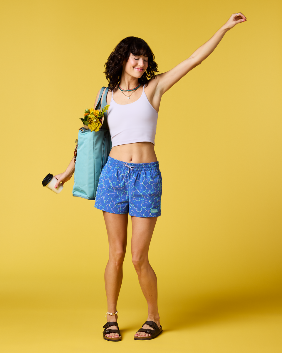Brinco 3" Short - Print - Women's - Splash Azure - US 6713
