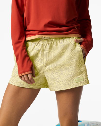 Brinco 3" Short - Print - Women's - Zen Garden Honeydew - US 3261