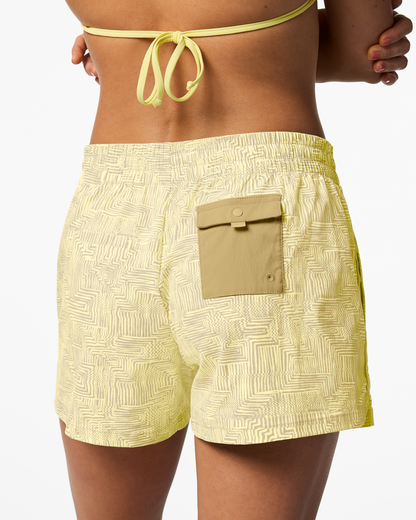 Brinco 3" Short - Print - Women's - Zen Garden Honeydew - US 3261