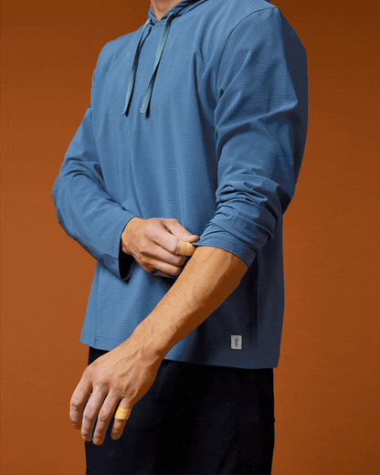 Pulso Tech Hoodie - Men's - Steel Blue - US 7053