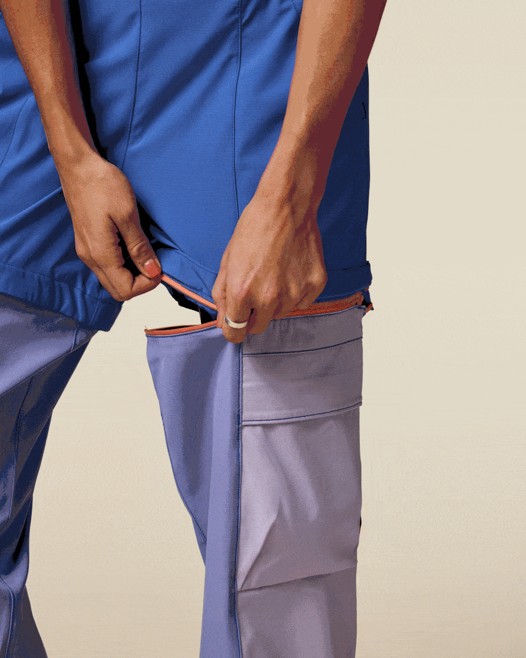 Losdos Zip-Off Pant - Women's - Azure/Aster - US 6148