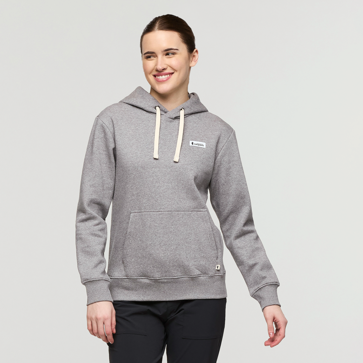 Llama Patch Pullover Hoodie - Women's - Heather Grey - US 3813