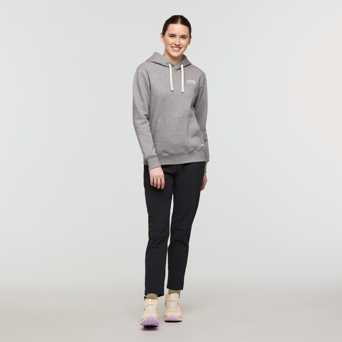 Llama Patch Pullover Hoodie - Women's - Heather Grey - US 3813