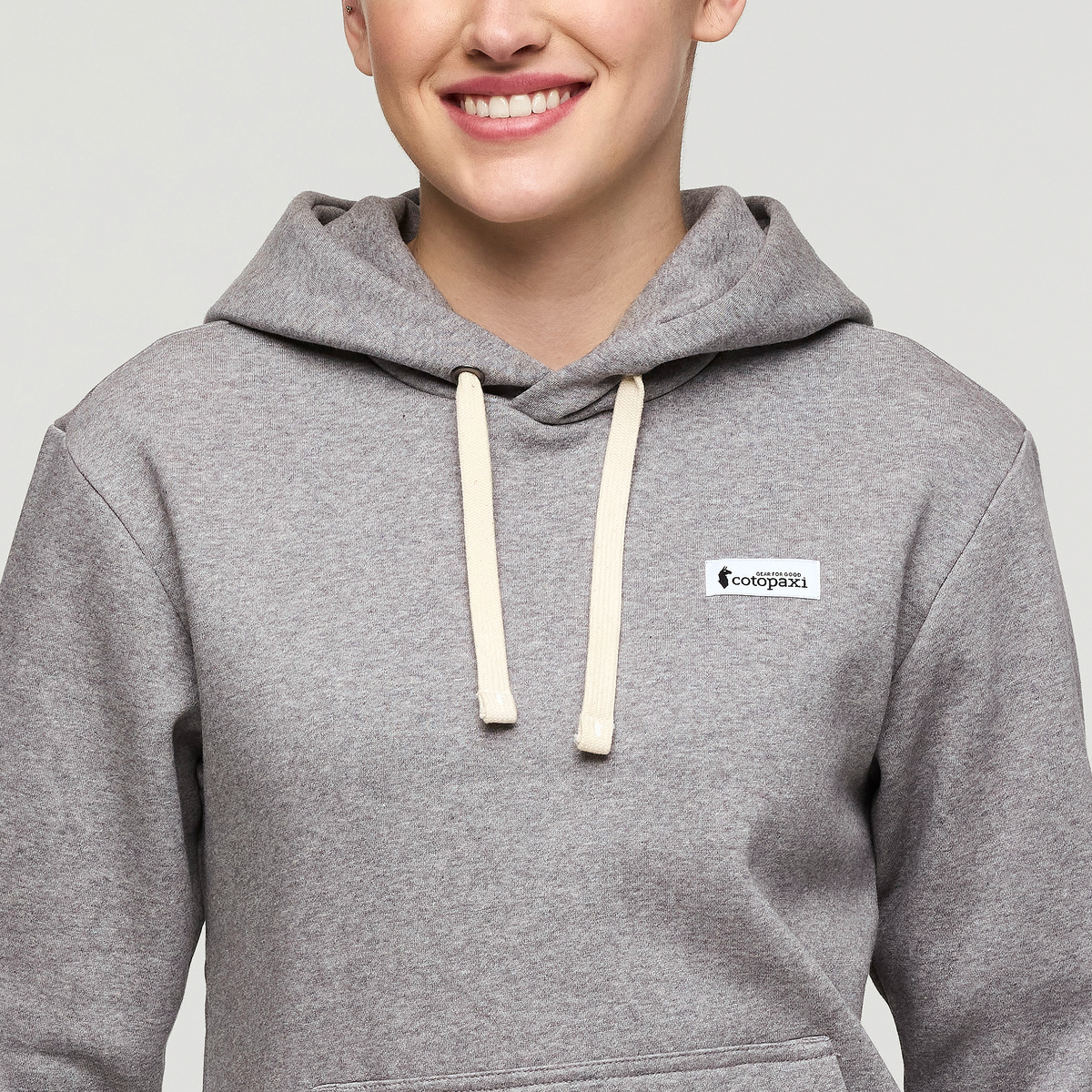 Llama Patch Pullover Hoodie - Women's - Heather Grey - US 3813