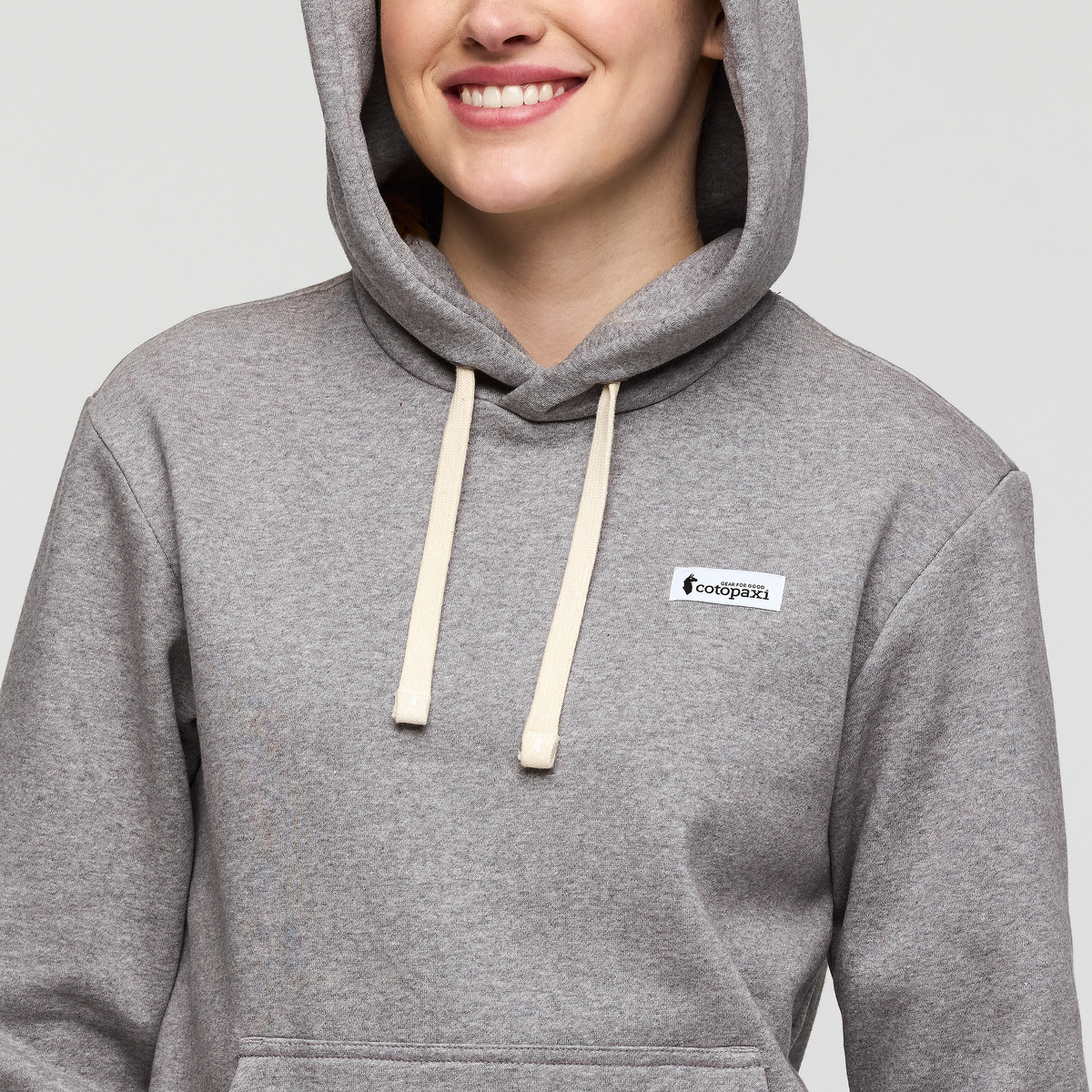 Llama Patch Pullover Hoodie - Women's - Heather Grey - US 3813