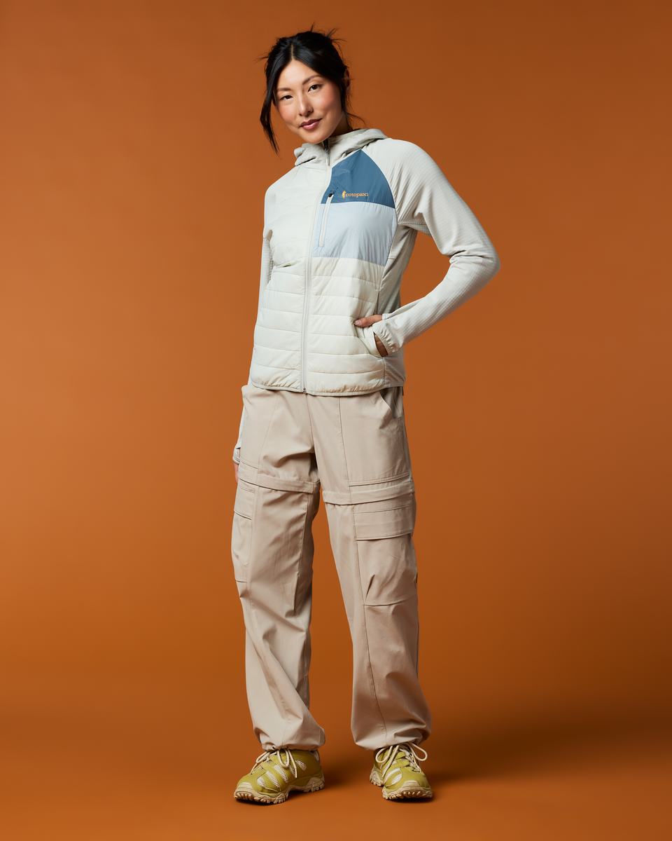 Acodo Hybrid Hooded Jacket - Women's - Chalk/Mineral - US 7182