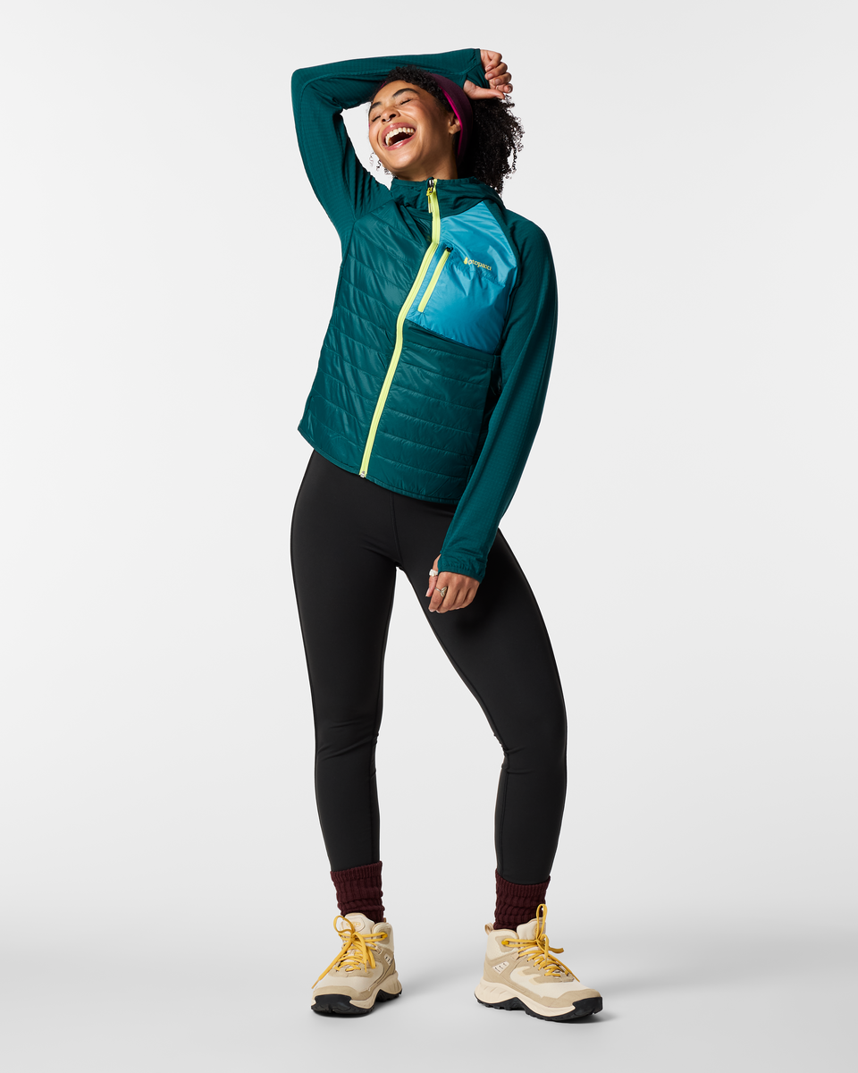 Acodo Hybrid Hooded Jacket - Women's - Deep Ocean - US 4134