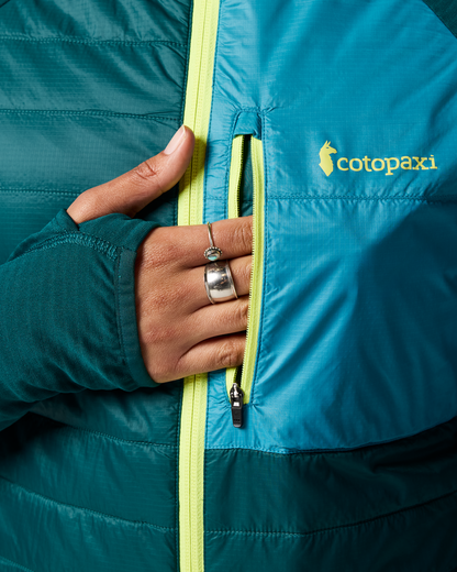 Acodo Hybrid Hooded Jacket - Women's - Deep Ocean - US 4134