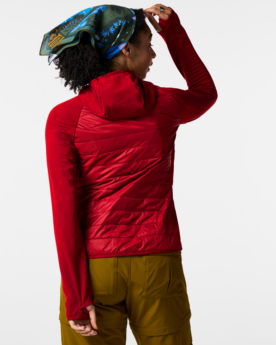 Acodo Hybrid Hooded Jacket - Women's - Spicy - US 1396