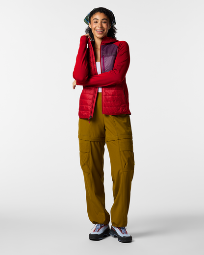 Acodo Hybrid Hooded Jacket - Women's - Spicy - US 1396
