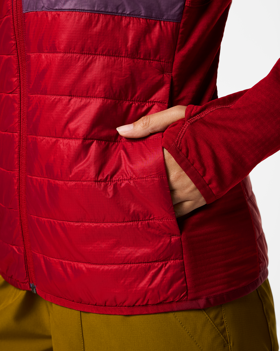 Acodo Hybrid Hooded Jacket - Women's - Spicy - US 1396
