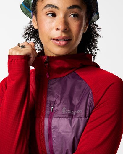 Acodo Hybrid Hooded Jacket - Women's - Spicy - US 1396