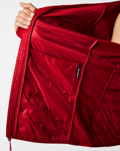 Acodo Hybrid Hooded Jacket - Women's - Spicy - US 1396