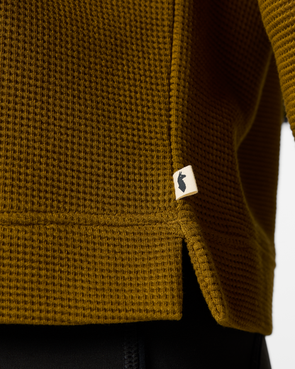 Atajo Long-Sleeve Waffle V-Neck - Women's - Log Cabin - US 8693
