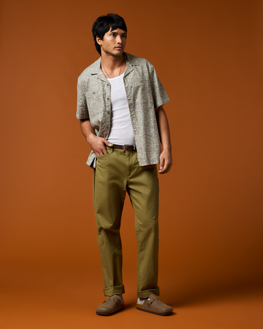 Afuera Button Up Shirt - Print - Men's - Cenotes Mineral - US 7930