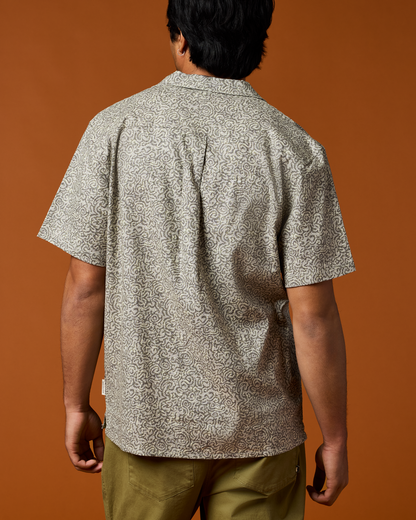 Afuera Button Up Shirt - Print - Men's - Cenotes Mineral - US 7930