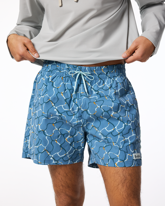 Brinco 5" Short - Print - Men's - Splash Steel Blue - US 4798