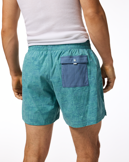 Brinco 5" Short - Print - Men's - Splash Azure - US 2891