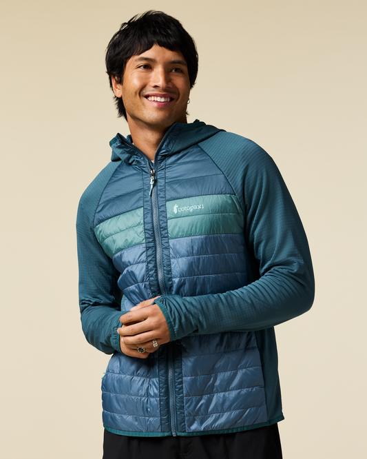 Capa Hybrid Insulated Hooded Jacket - Men's - Ocean/Steel Blue - US 9526
